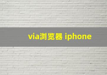 via浏览器 iphone